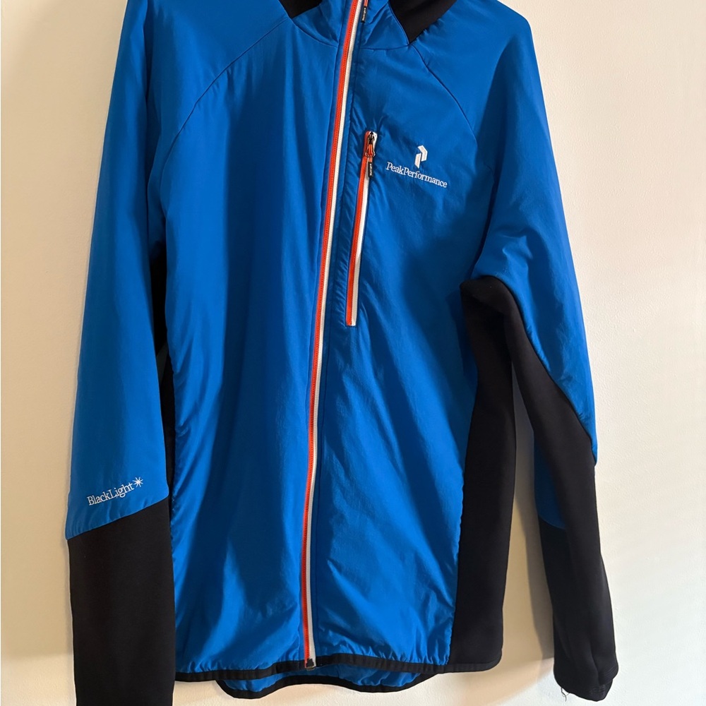 Peak Performance Blue and Black Performance Jacket